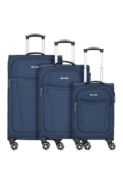 Nowi Edinburgh 4 Rollen Kofferset 3er-Pack
