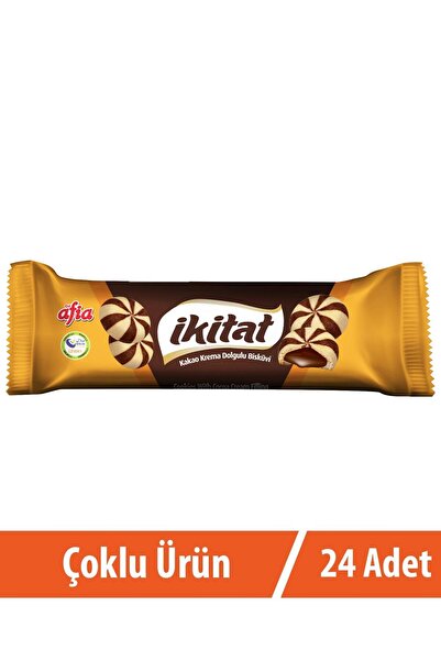 Afia İkitat Kakao Krema Dolgulu Bisküvi 24x75 Gr