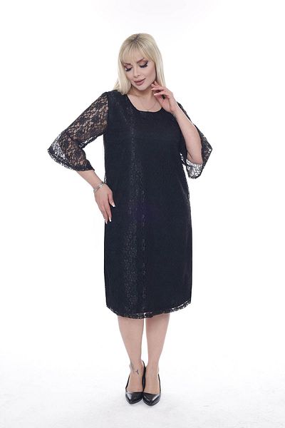 modayız Βραδινό φόρεμα με ισπανικό μανίκι Plus Size - 8e-2286