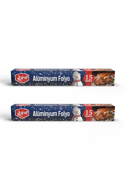 Roll-Up Winter Themed Aluminum Foil 30cm X 15m 10Mic 2 Pieces