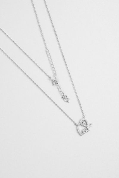 So CHIC... Bereket 18 Ayar Beyaz Alltın Kaplama 45 Cm Gümüş Kolye