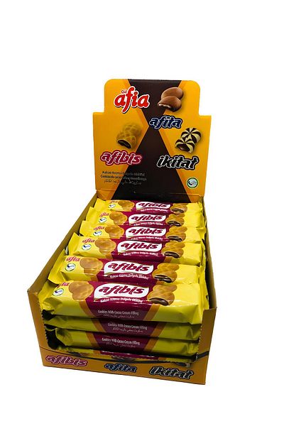 Afia Afibis Cocoa Cream Filled Biscuit 24X75 Gr