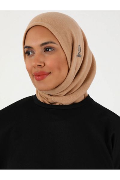 Differenza Camel Color Thermal Fleece Sports Hijab Bonnet