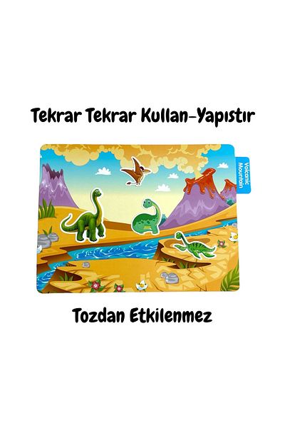 Lino Reusable Sticker Dınosaur World