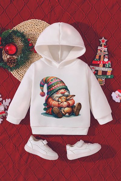 ADABEBEK Christmas Dwarf Printed Christmas Baby Sweatshirt - 23079
