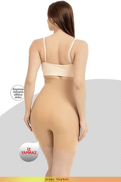 Jenny Daphne Non-Trace Recoiler Corset with High Waist Laser Cut Anti-Slip Band 8026