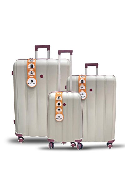 MÇS Mçs Üçlü Polipropilen Valiz Seti V305