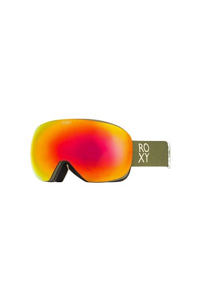 Roxy Women's Goggle - Popscreen Color Luxe Khaki