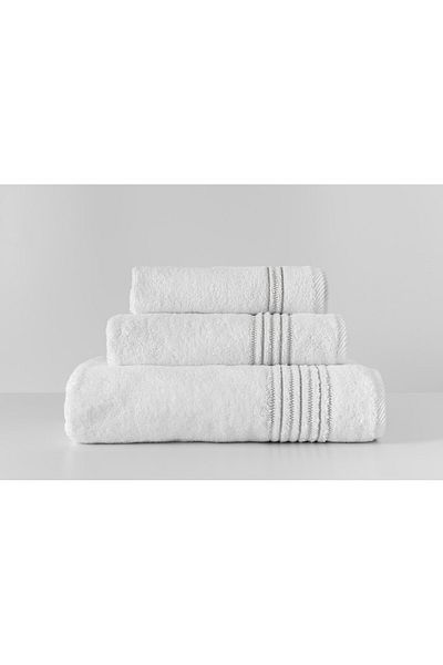 Gül Güler Gray Embroidered Hand Towel - Valeri Model