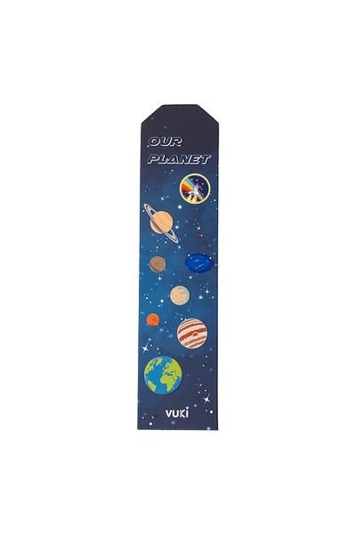 VUKİ Semn de carte din hârtie cu model astronaut