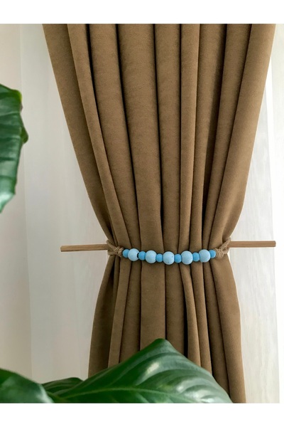 Toksuzdesign Bebek Çocuk Genç Odası Perde Aksesuarı,Mavi Perde Aksesuarı,Fon ...