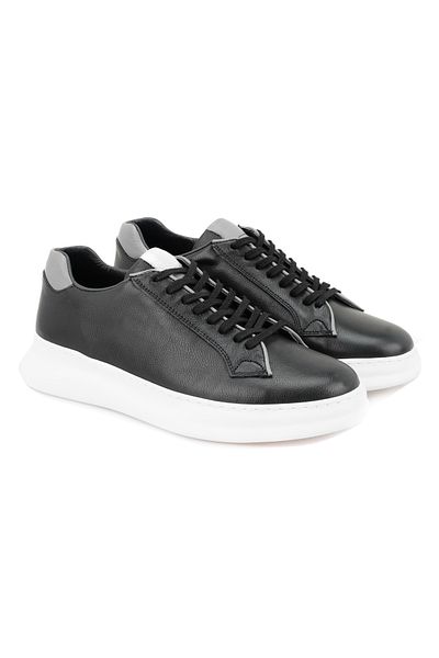Desa Ανδρικά δερμάτινα casual παπούτσια Reese Black