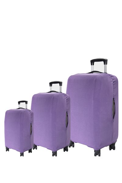 MY SARACİYE My Lilac - Large, Medium, Cabin Size Saddle Suitcase and Suitcase Cover Set
