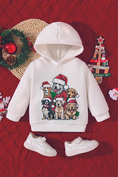 ADABEBEK Christmas Printed Cute Animals Baby Sweatshirt - 10125
