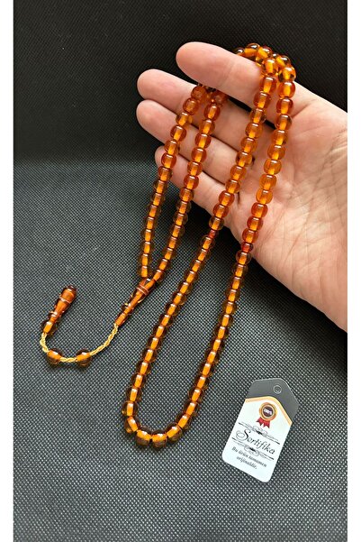 Kehribarstore نموذج عثماني 99 لوك صلاة مسبحة - هدية مسبحة من العنبر المضغوط و...