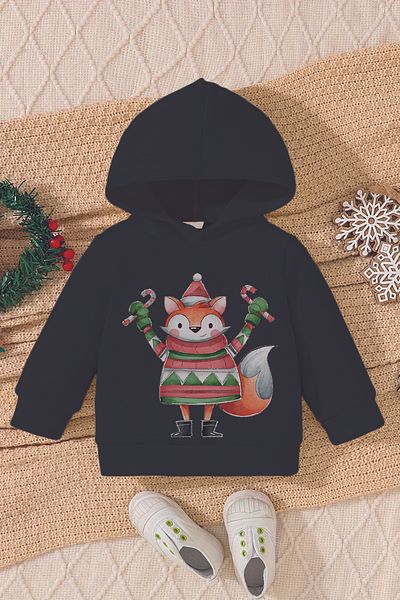 ADABEBEK New Year's Special New Year's Printed Baby Sweatshirt 23106