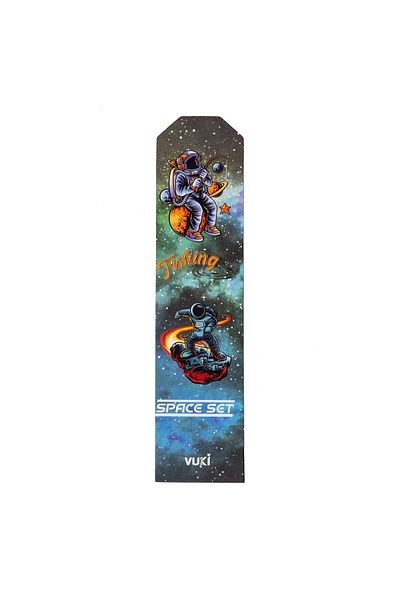 VUKİ Semn de carte din hârtie cu model astronaut