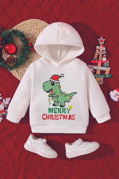 ADABEBEK Dinosaur Printed Christmas Baby Sweatshirt - 10131
