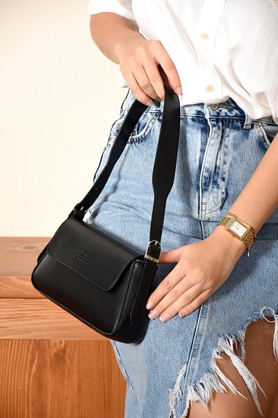ESTUTE Women's Simple Design Stylish Baguette Bag