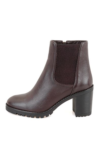 Desa Brenda Brown Women's Heeled Leather Boots