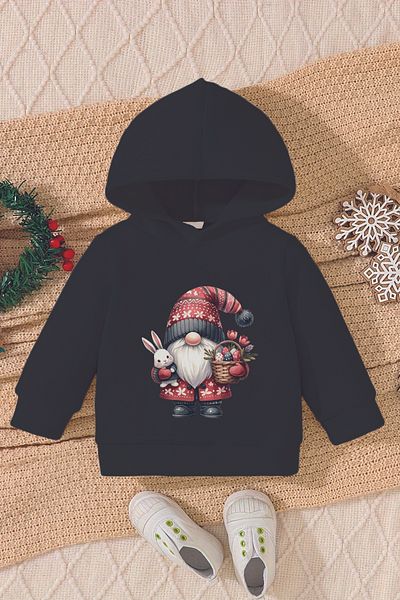 ADABEBEK Christmas Gin Dwarf Printed Christmas Baby Sweatshirt - 23078