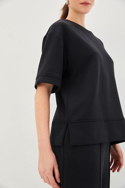 Allyco Πλεκτό μπλουζάκι με ίσιο κόψιμο Oversize