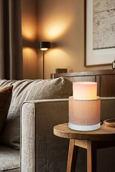 AG LightDesign White Lampshade Bedroom Living Room Modern Decorative Table Lamp