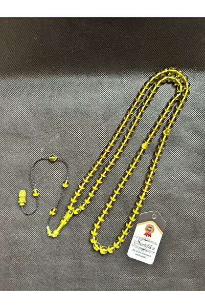 Kehribarstore Fire Amber 99 - Luk Prayer and Zikir Rosary, Prayer Grain Gift Certified