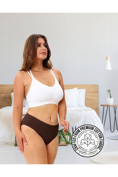 ALYA UNDERWEAR Chiloți de damă din bumbac cu talie înaltă - Slip de bază, colorați, pachet de 10 (MULTICOLOR - X37)