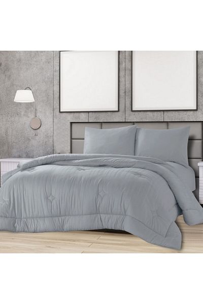 Cannon 4-Piece Premium Quality Cotton Striped King Comforter Set