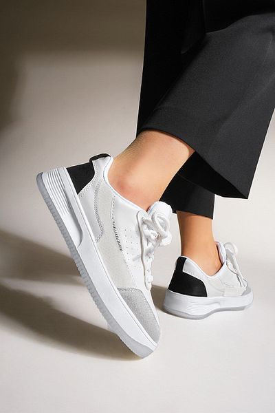 Marjin Damen Sneaker High Sole Sportschuhe Loske schwarz