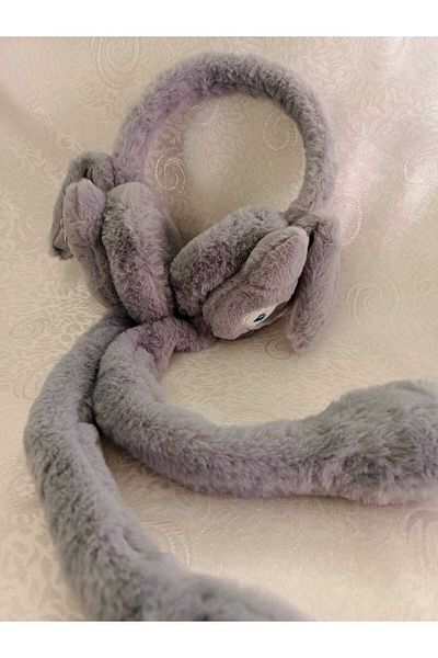 Fua Shop Children's Plush Figured Movable Ear Movable Sound Winter Earmuff