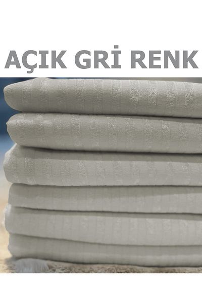 Çt Çeyizci Tekstil Husa de canapea extensibila din catifea Husa de canapea cu dungi din bambus antiderapante 170x210