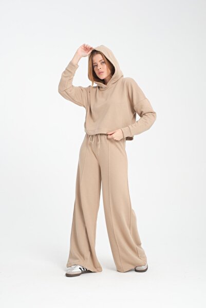 Store Hooded Sweatshirt + Drawstring Spanish Leg Sweatpants (2 Pieces)