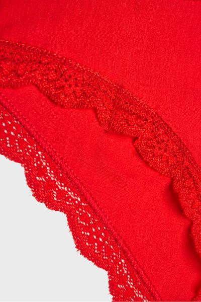 Tutku New Year's Special Red Lace Bikini Panties