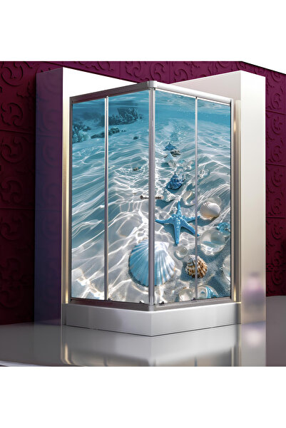 Özbey Reklam Banyo Duşakabin Kaplama Folyo Sticker Ord-147 ( Ölçüsü 160x170 4...