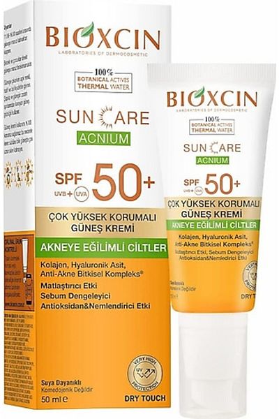 Bioxin Sun Care Acnium Spf 50 - Very High Protection Sun Cream with Acne Prone 50 ml