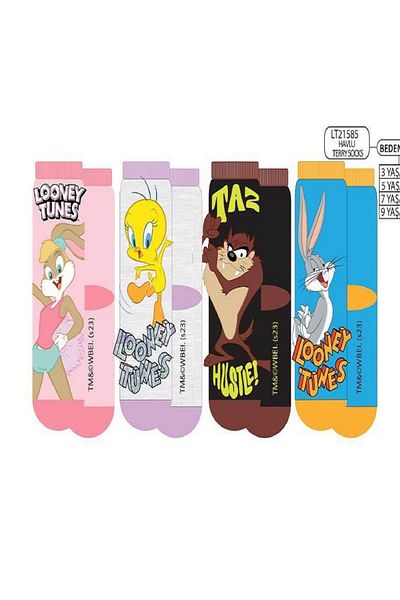 Çimpa Looney Tunes Единичен комплект шарени кърпи и чорапи