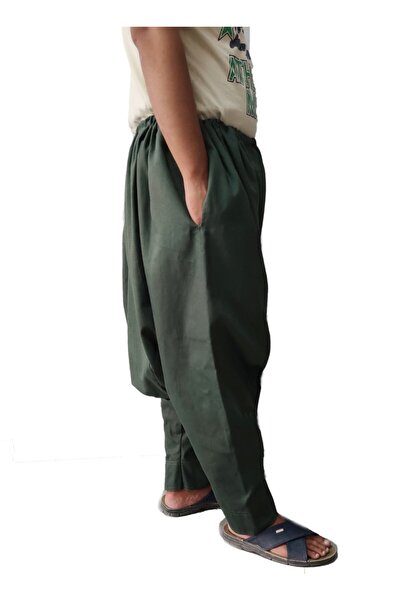 Kostüm Sarayı Haki Yeşil Yetişkin Erkek Şalvar