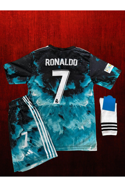 Alaturka Mix Real. Madrid. Ronaldo Konsept Çocuk Forması Dalgalı 3 Lü Set (MA...