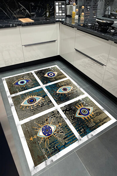 Bordo Halı Yıkanabilir Kaymaz Taban Halı Salon Dekor Yolluk Koridor Mutfak Ha...