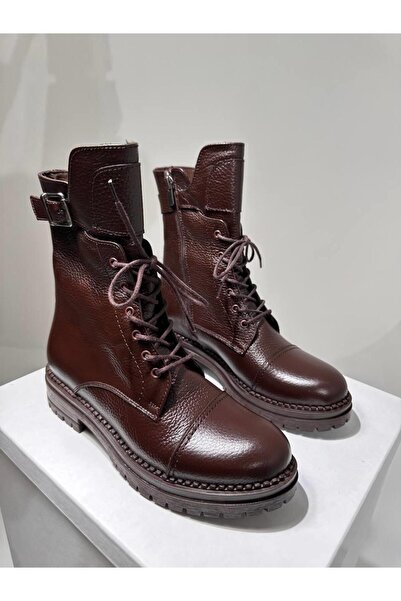 shopcolic 683 Mango Mod Tokalı Kadın Postal Hakiki Deri Postal Kışlık