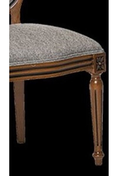 Ankara Mobilya Sandalye 12889 Zus2152 Madalyon Model Kayın Torna Retro Ayak Parlak Ceviz El Yapım