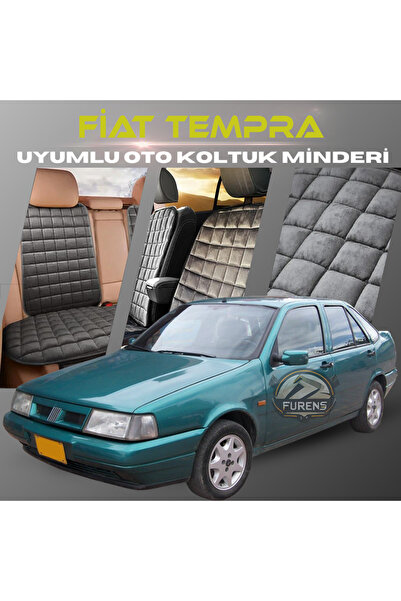 SHOOPLAA طقم وسادة مقعد السيارة فيات تمبرا أنثراسايت بلون ريش تايلاندي مع جيو...