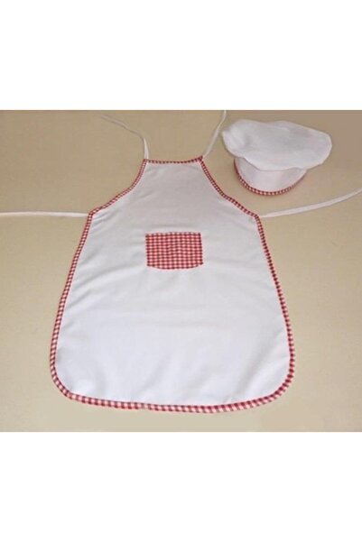 Kostüm Sarayı Унісекс дитячий білий кухарський капелюх і кухарський фартух