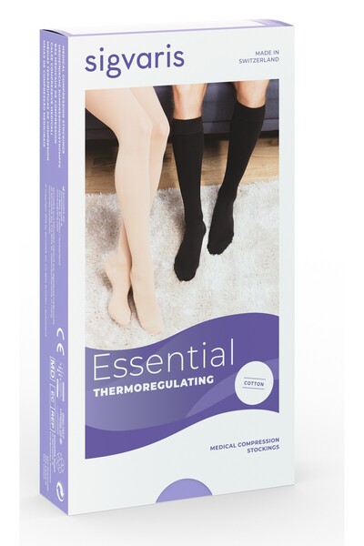 Sigvaris Essential Thermoregulating Diz Altı Çorabı –Orta Basınç,MedıumPlus,U...