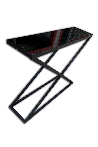 BENGİ TİCARET Dresuar 18118 X MODEL Temper Cam Ayna Metal Ayak Siyah Fırın St...