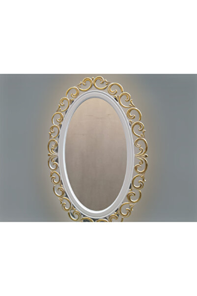 BENGİ TİCARET AYNA-Dresuar 18156 Varaklı MODEL Parlak Gold Kayın torna Kutu da sevk El Yapım