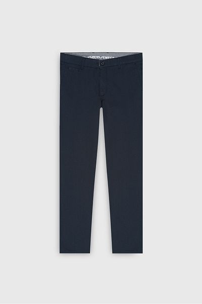 ALTINYILDIZ CLASSICS Ανδρικό παντελόνι με άνετη εφαρμογή Navy Blue, χαλαρή εφαρμογή, βαμβακερό ελαστικό παντελόνι με τσέπη στο πλάι