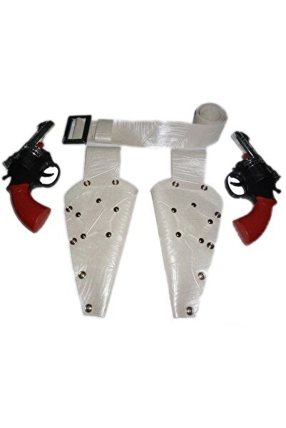 Kostüm Sarayı Unisex dečja bela kaubojska Kaiš i futrola za pištolj